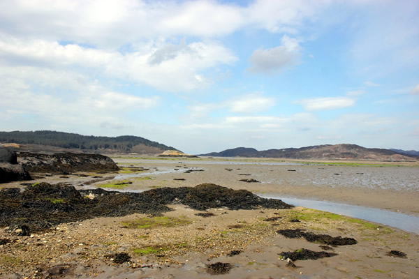 Self catering caravans on shore of Arivegaig Bay, Ardnamurchan Scotland